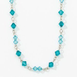 Blue Great Minds Necklace from Touchstone Crystal by Swarovski
